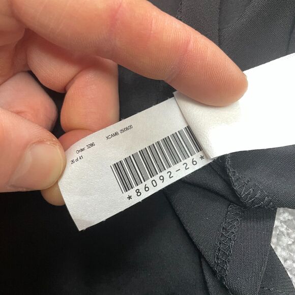 New Directions Blouse shirt womens XXL 2XL Black Long Sleeve Roll Henley New NWT - Picture 9 of 13